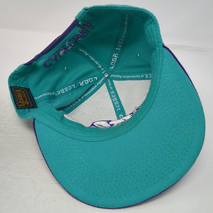 Leader L.O.G.A Snapback Blue Purple Hat One Size California Republic Bear Map