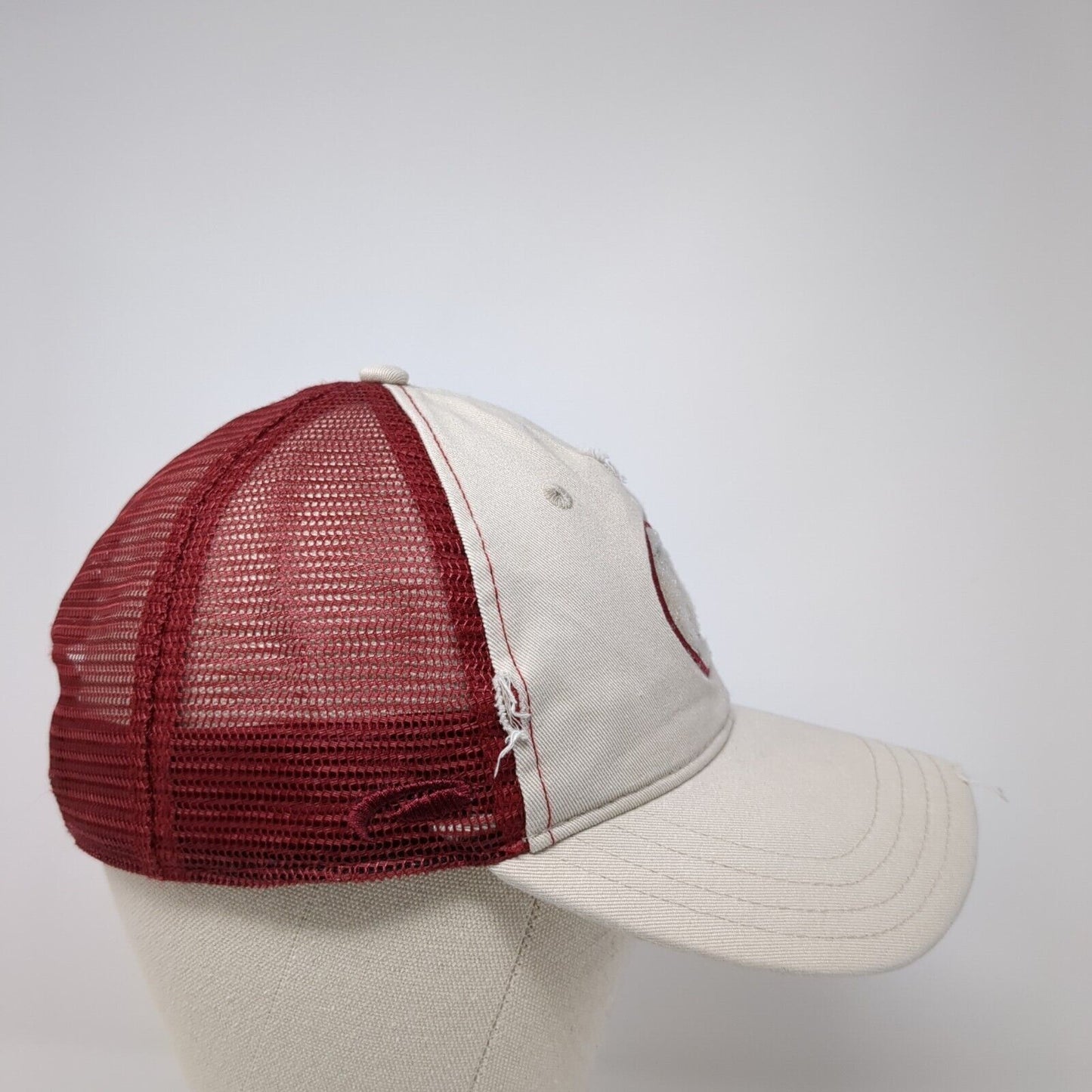 Clear Lake Country Club Snapback Trucker Hat Multi OS Mesh Back Distressed Pukka