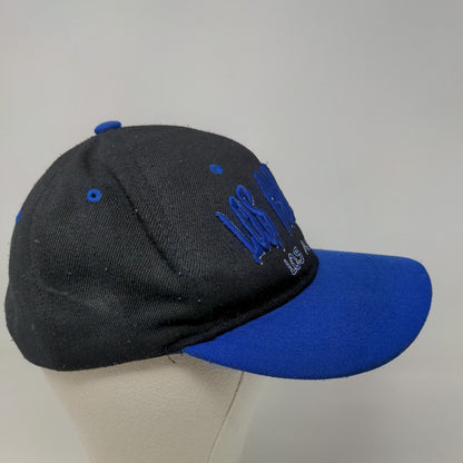 Unbranded Men's Snapback Hat Black Blue Embroidered Los Angeles Logo