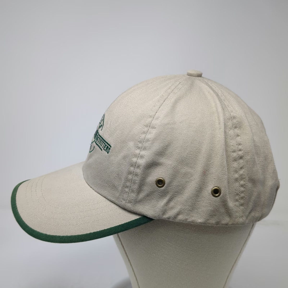 Curb Baseball Cap Beige One Size Hat Strapback JD Equipment Outfitters Green