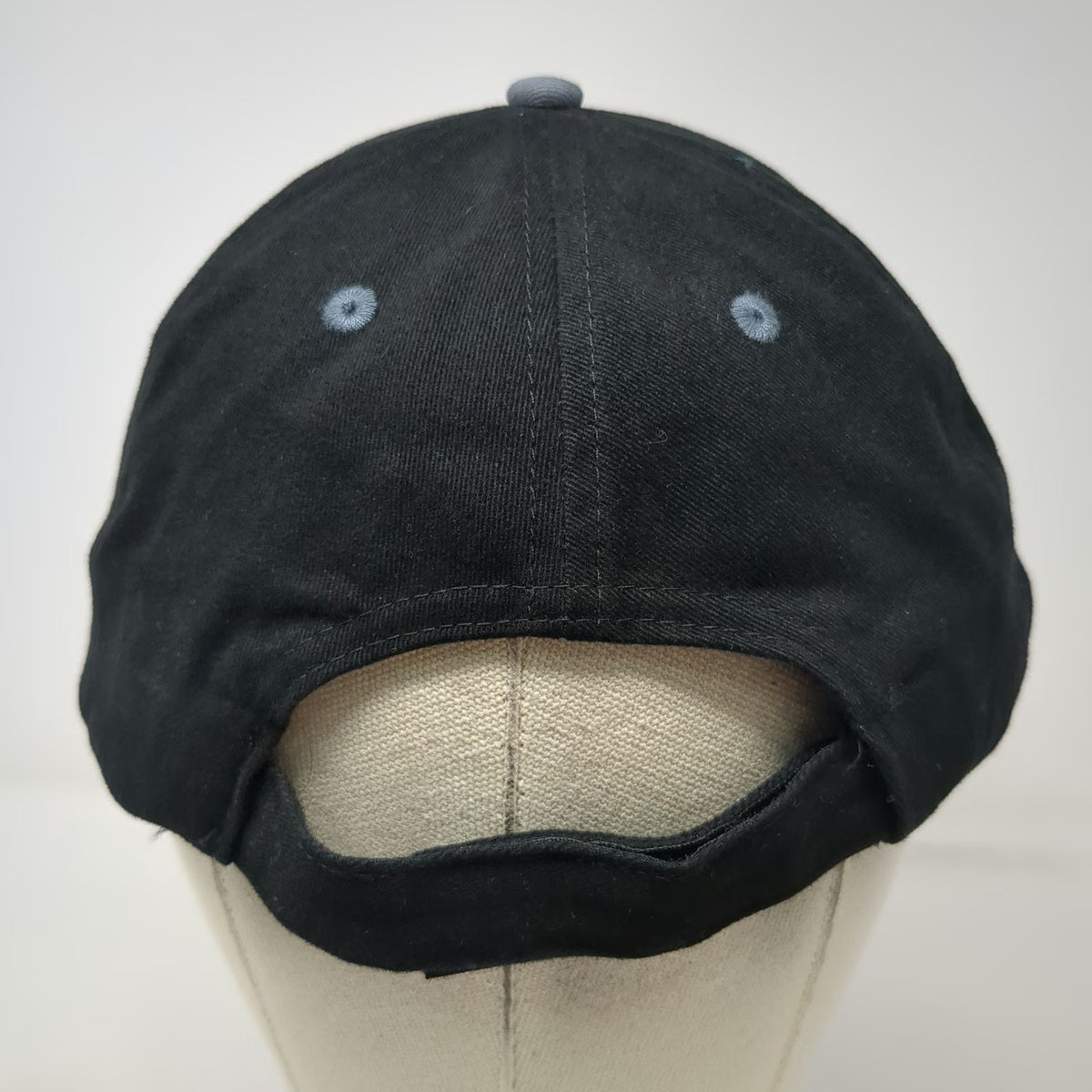 Sportsman Penske Baseball Cap Black Gray OSFM Embroidered Cotton Strapback Hat