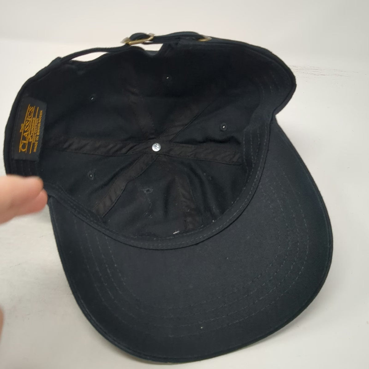 Yupoong Baseball Cap Black One Size Hope Embroidery Adjustable Slideback Hat