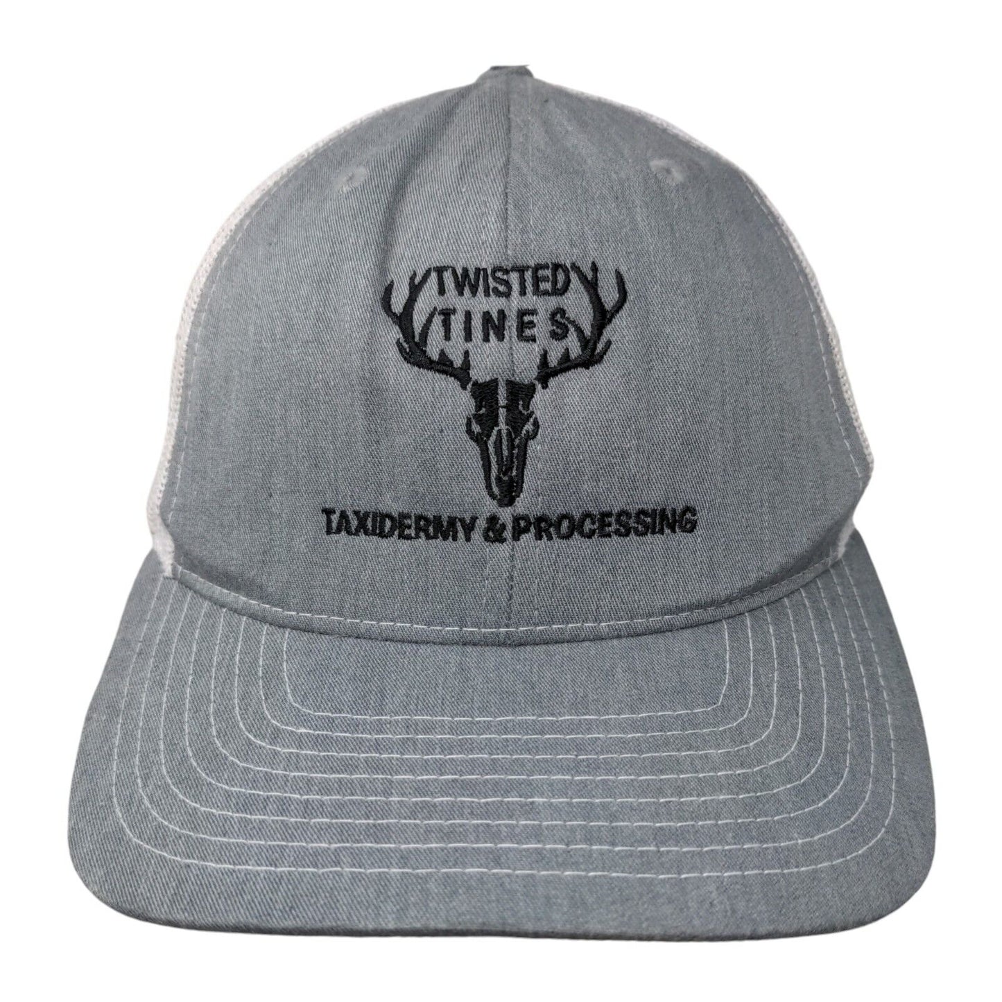 Twisted Tines Taxidermy & Processing Trucker Hat Gray OS Mesh Back Richardson