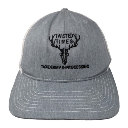 Twisted Tines Taxidermy & Processing Trucker Hat Gray OS Mesh Back Richardson
