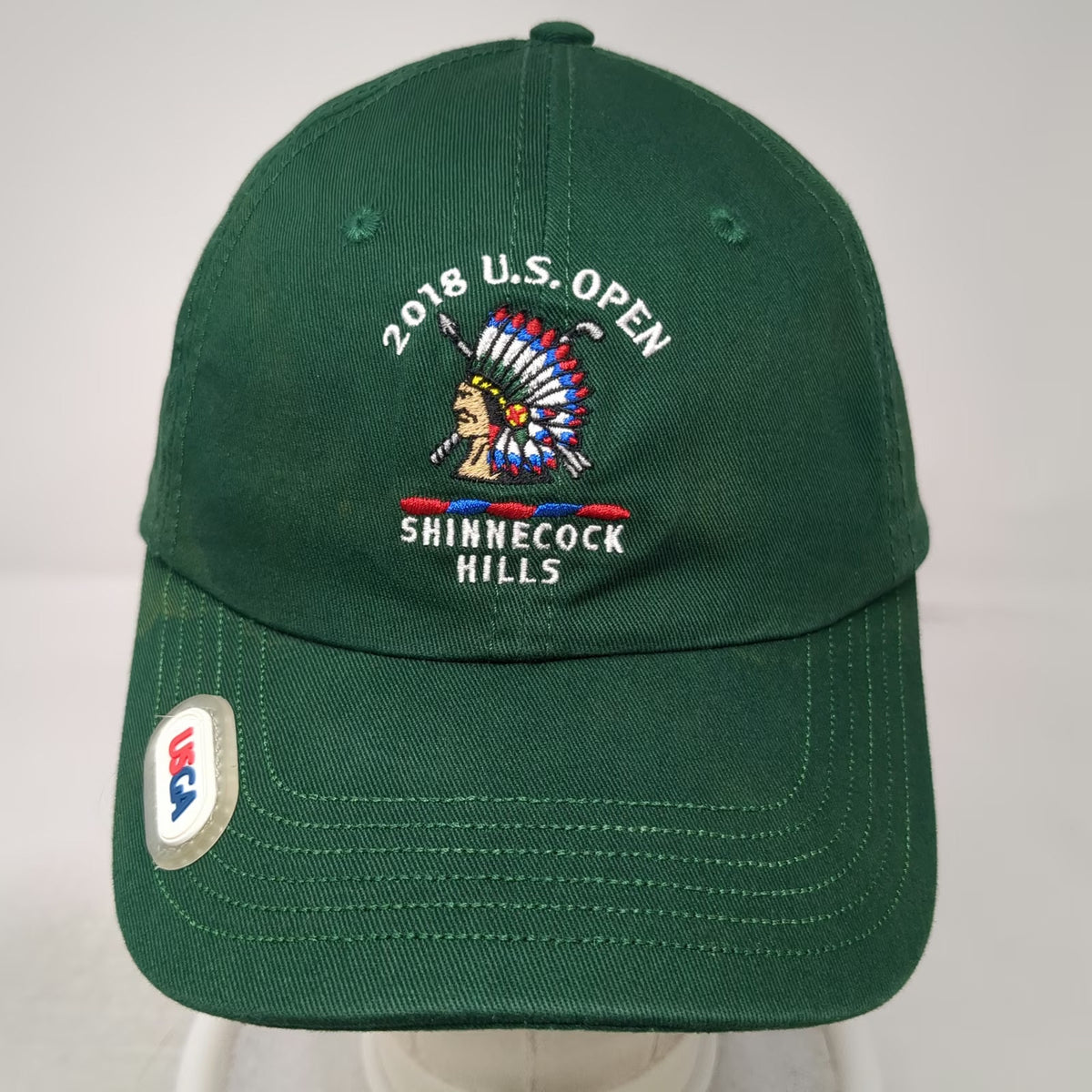 USGA 2018 US Open Shinnecock Hills Member Golf Hat Green Baseball Cap One Size