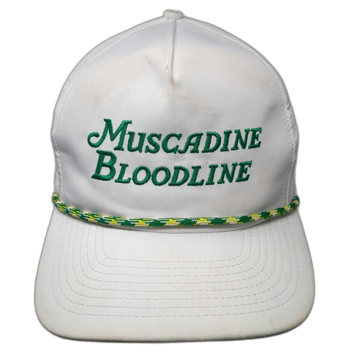 Imperial 5 Panel White One Size Muscadine Bloodline Green Rope Snapback Hat