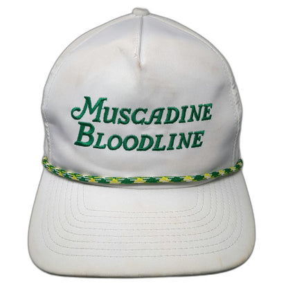 Imperial 5 Panel White One Size Muscadine Bloodline Green Rope Snapback Hat