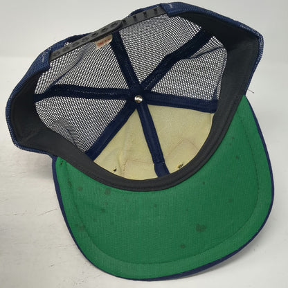 Rockwell Sawbuck Frame Trim Saw Blue Trucker Hat Snapback Patch USA Vintage