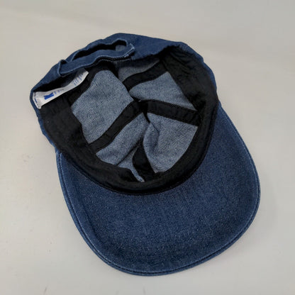 K Accessories Men's Strapback Hat Blue Size OSFM Denim Blank