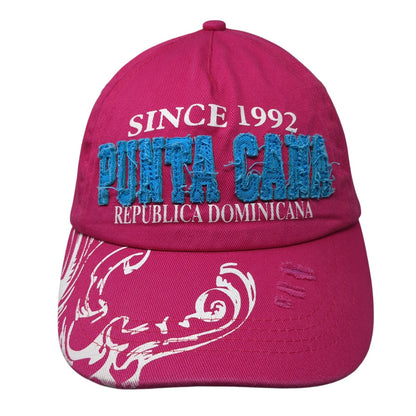 Punta Cana Republica Dominicana Strapback Hat Pink One Size Since 1992