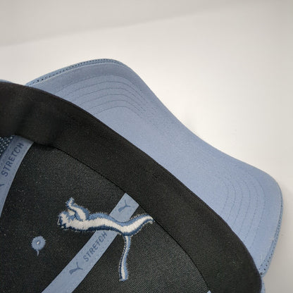 PUMA Fitted Hat Blue One Size Stretch Lightweight Embroidered Breathable