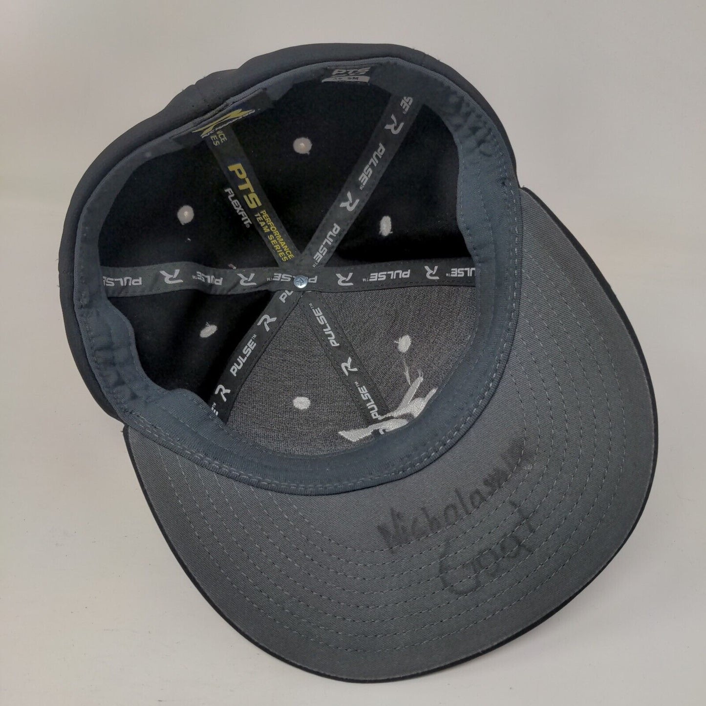 Richardson Fitted Hat Black XS/S Embroidered Flexfit 6 Panel Vent Holes