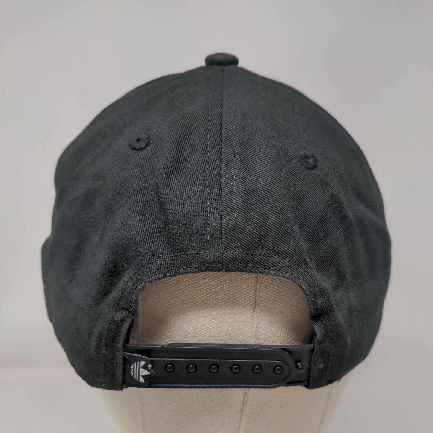 Adidas Trefoil Snapback Hat Black OSFM Embroidered Logo Colorblock
