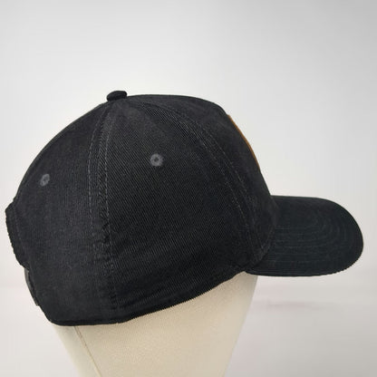 Callaway 5 Panel Black Hat One Size Snapback Corduroy Golf Carlsbad Logo Patch