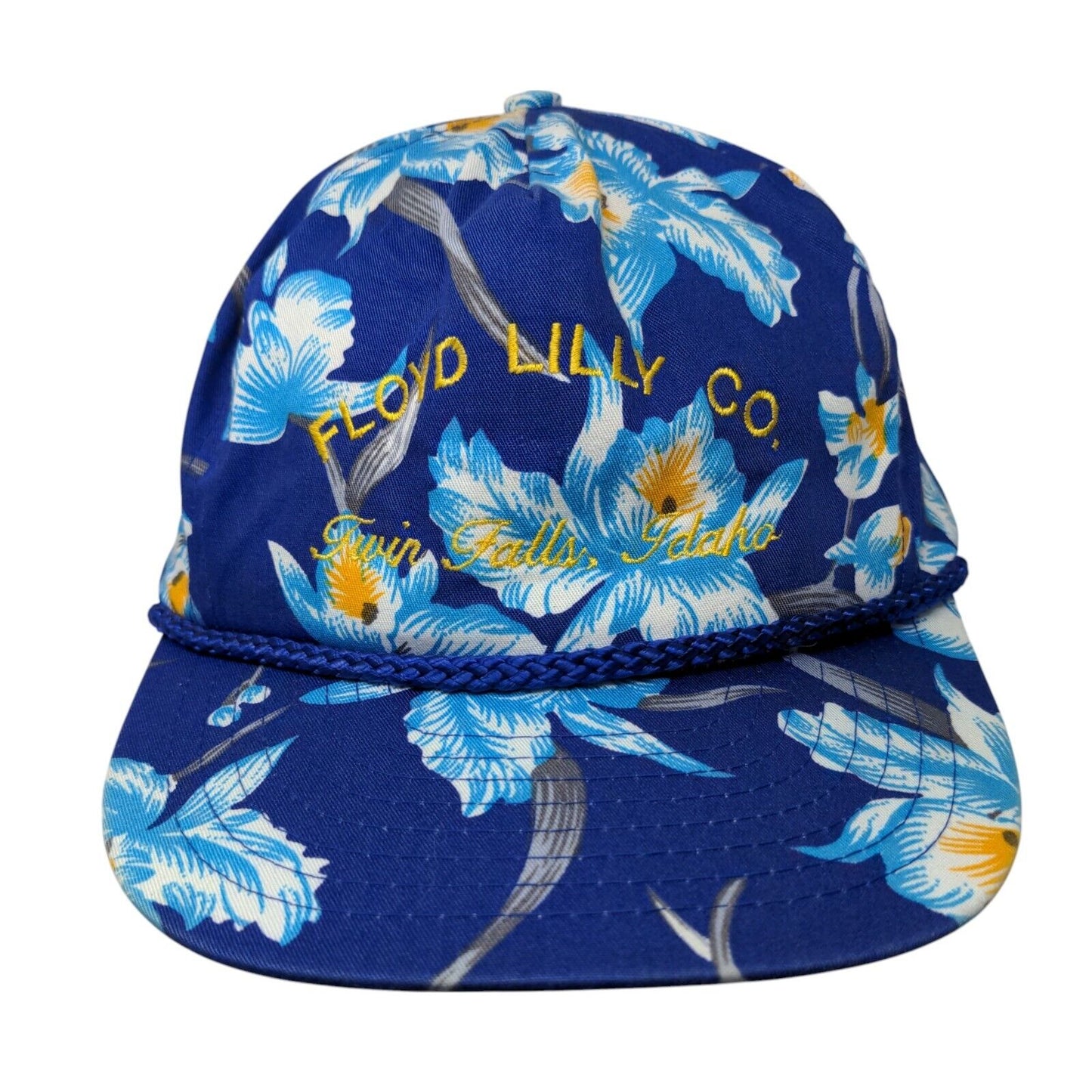Floyd Lily Co. Twin Falls Idaho Slideback Hat Multicolor OSFA Floral Nissin Cap
