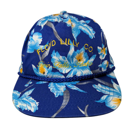 Floyd Lily Co. Twin Falls Idaho Slideback Hat Multicolor OSFA Floral Nissin Cap