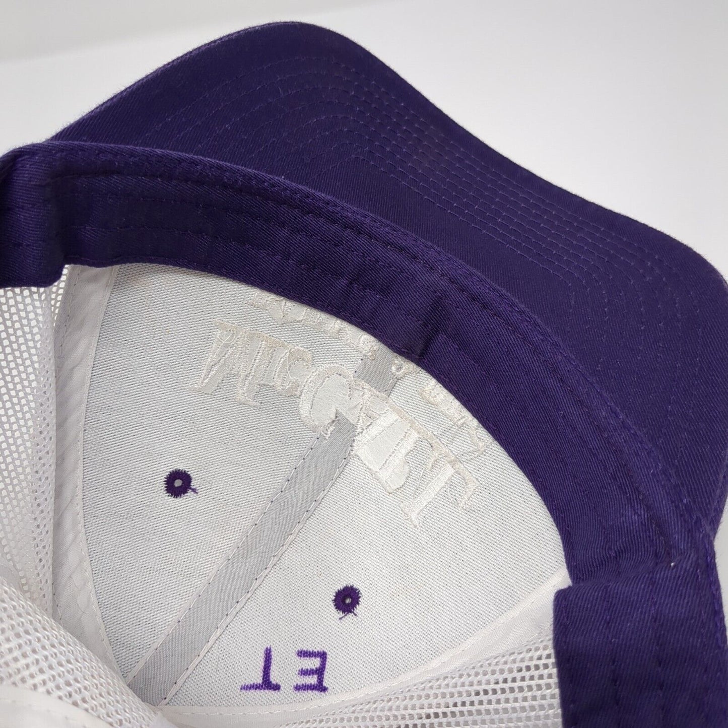 McCall Parks & Rec Snapback Trucker Hat Purple OSFM Adjustable Mesh Back NV Caps