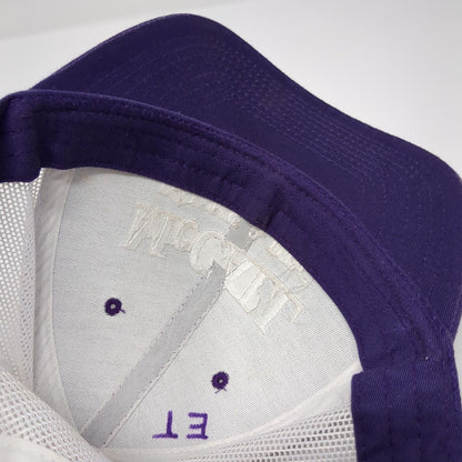 McCall Parks & Rec Snapback Trucker Hat Purple OSFM Adjustable Mesh Back NV Caps