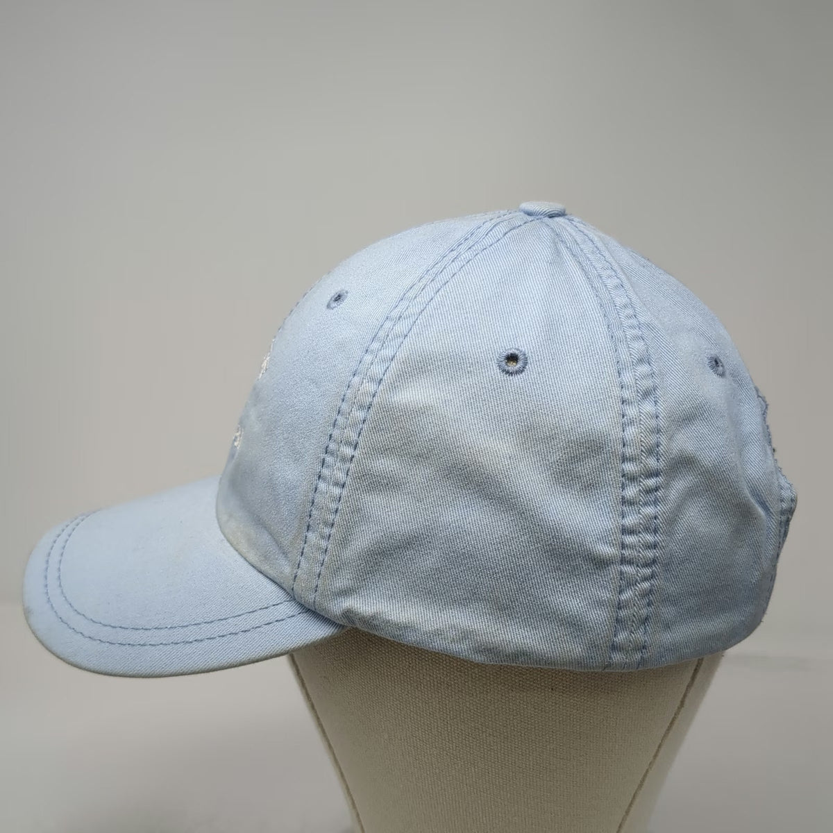 Lacoste Baseball Cap Blue One Size Adjustable Embroidered Cotton Logo Strap Hat