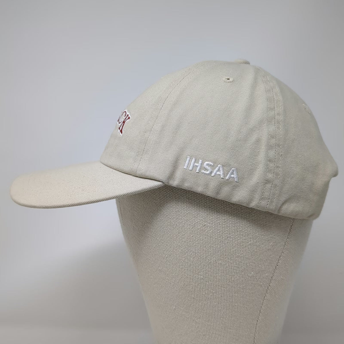 Fahrenheit Baseball Cap Beige One Size State Track 2022 IHSAA Embroidered Hat
