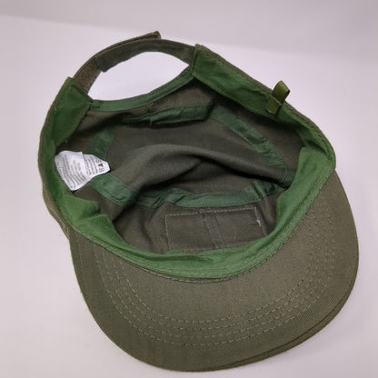 USA Flag Patch Strapback Cadet Army Cap Hat Green One Size Adjustable