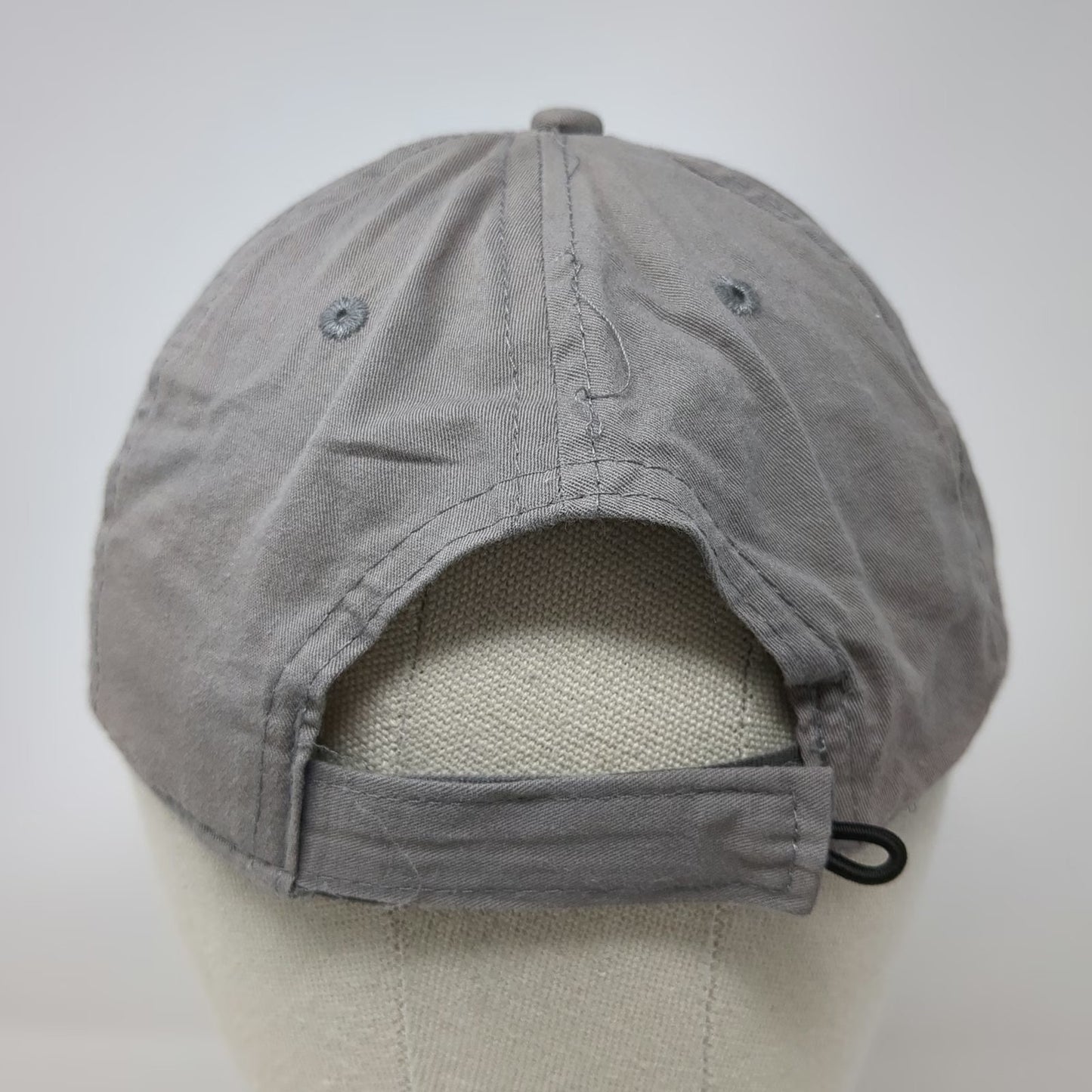 Ocean Blue Apparel St. Thomas Dolphin Gray One Size Baseball Cap Hat Embroidered