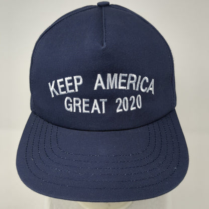 Keep America Great 2020 Snapback Hat Blue OS Adjustable Embroidered 6 Panel
