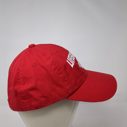 Lifeguard Slideback Hat Red One Size Adjustable Embroidered Vented Holes