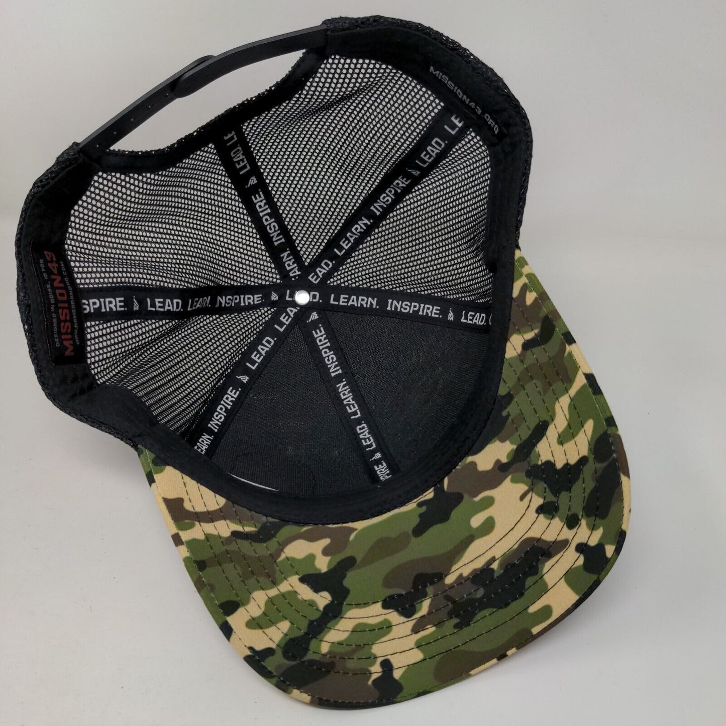 Mission43 Snapback Trucker Hat Camouflage One Size Adjustable Mesh Back 6 Panel