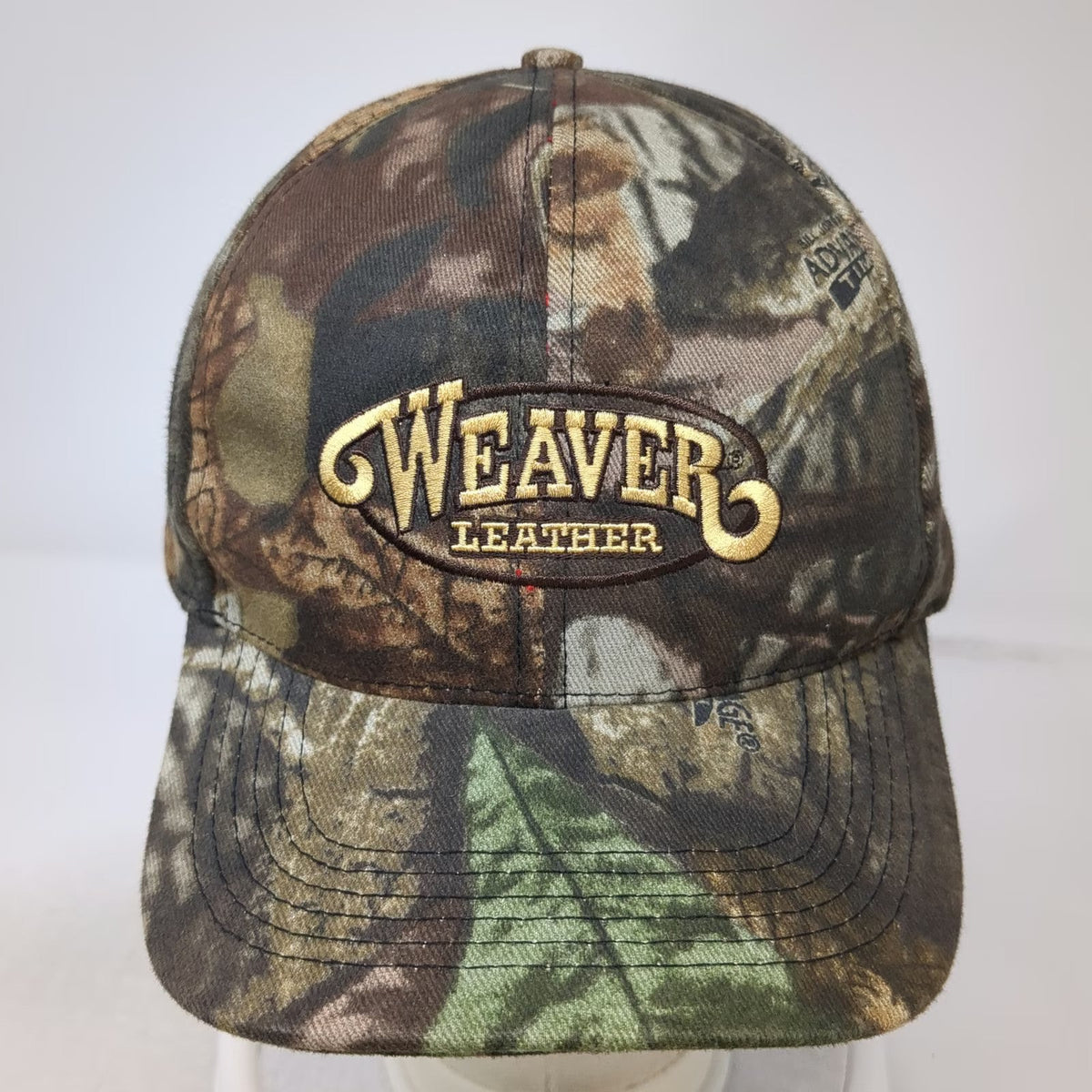 Takgear Snapback Hat Brown Camo Weaver Leather One Size Quilted Lining Cotton