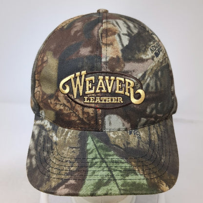 Takgear Snapback Hat Brown Camo Weaver Leather One Size Quilted Lining Cotton
