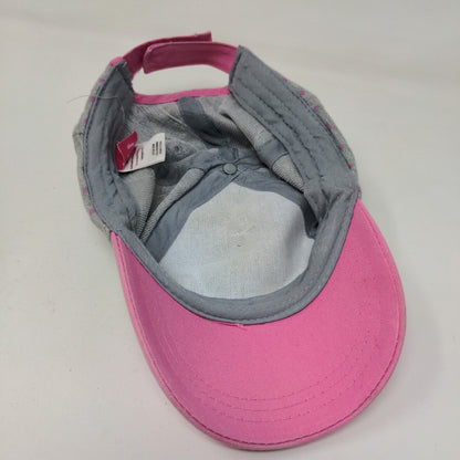 Disney Girl's Strapback Hat Gray Pink Size OSFM Graphic Minnie Mouse Logo Cotton