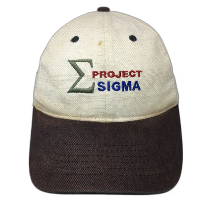 ASARCO Mincom Project Sigma Baseball Cap Beige One Size Slideback Strapback Hat