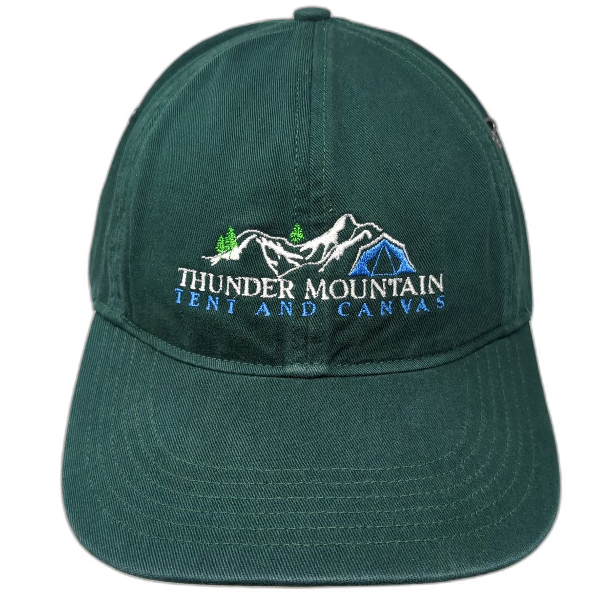 Richardson Baseball Cap Green One Size Slideback Cotton Hat Thunder Mountain