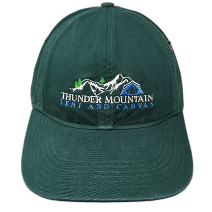 Richardson Baseball Cap Green One Size Slideback Cotton Hat Thunder Mountain