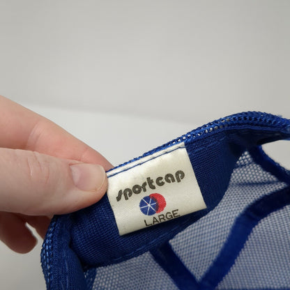 Olympia It's The Water Snapback Trucker Hat Blue Large Adjustable Rope Sportcap