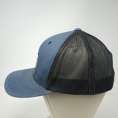 O'Neill Trucker Hat Blue One Size Snapback Mesh Back Logo Patch Curved Brim Surf