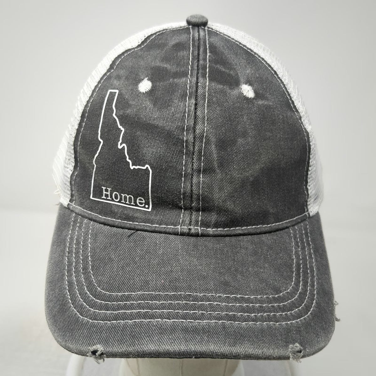 PNW Beginnings Baseball Cap Gray One Size Mesh Back Strapback Idaho State Hat
