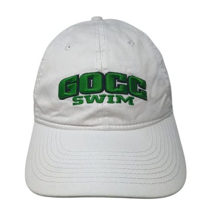 GOCC Swim Slideback Hat White One Size Adjustable Embroidered The Game