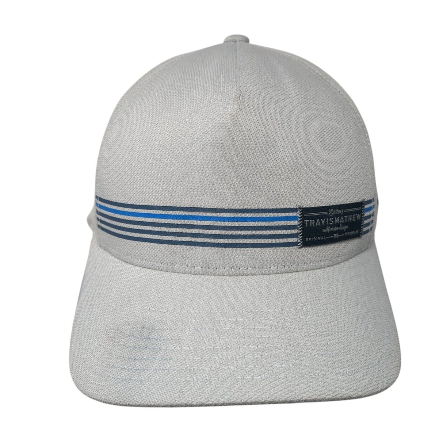 Travis Matthew Snapback Hat Gray One Size Adjustable 110 Flexfit Tech Yupoong