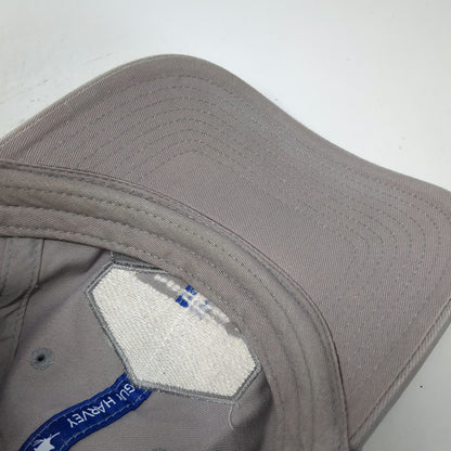 Guy Harvey Baseball Cap Gray One Size Marlin Fishing Adjustable Strapback Hat