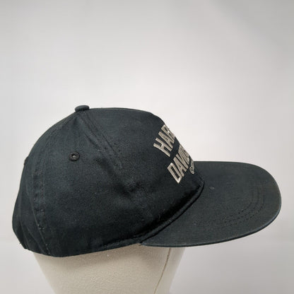 Harley-Davidson Snapback Hat Black Size 4-14 Adjustable Embroidered Cotton