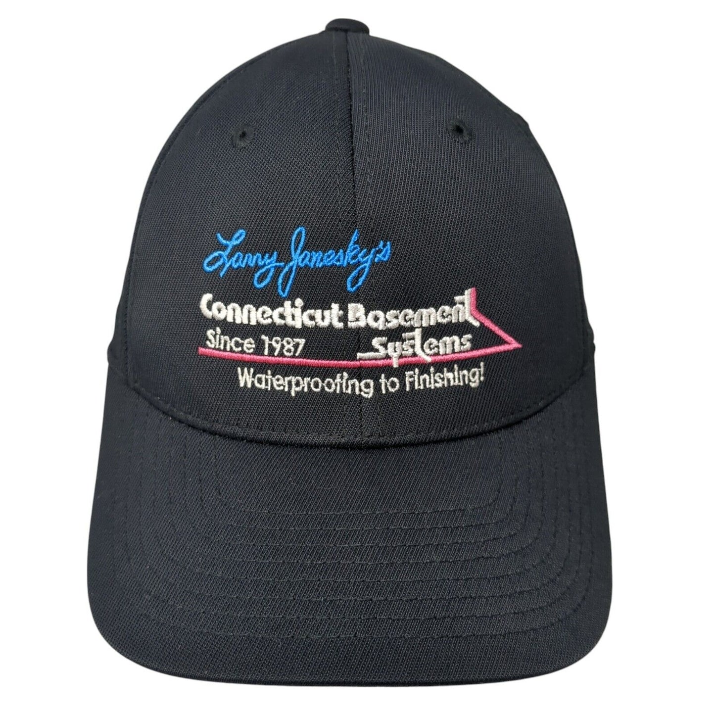 Larry Janesky's Connecticut Basement Systems Fitted Hat Black S/M Flexfit