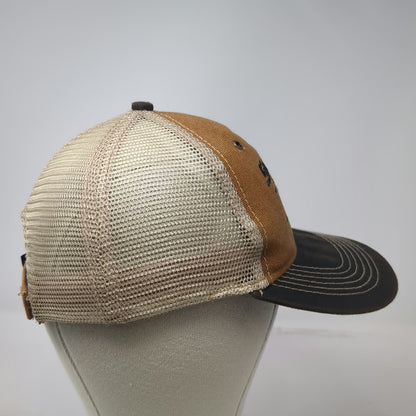 Snap-on Brown One Size Baseball Cap Mesh Back Hat Embroidered Est 1920 Logo