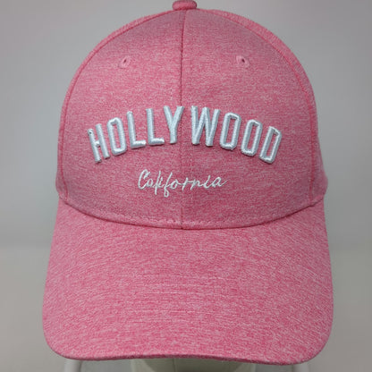 Pink Baseball Cap One Size Hollywood California Strapback Hat 3D Embroidery