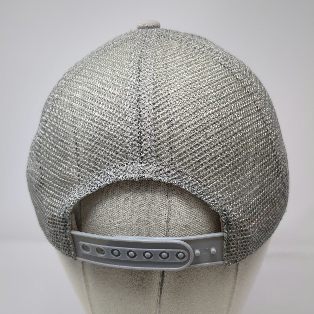 Timberland Trucker Hat Gray One Size Snapback Mesh Logo Embroidered Work Outdoor
