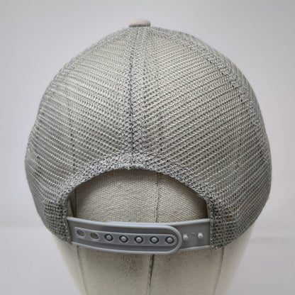 Timberland Trucker Hat Gray One Size Snapback Mesh Logo Embroidered Work Outdoor