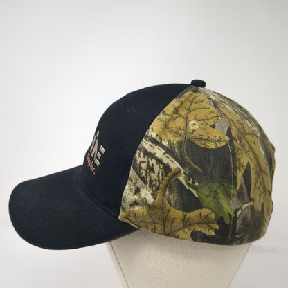 Otto Baseball Cap Black Camo One Size Lower Valley Machine Shop Inc Logo Hat