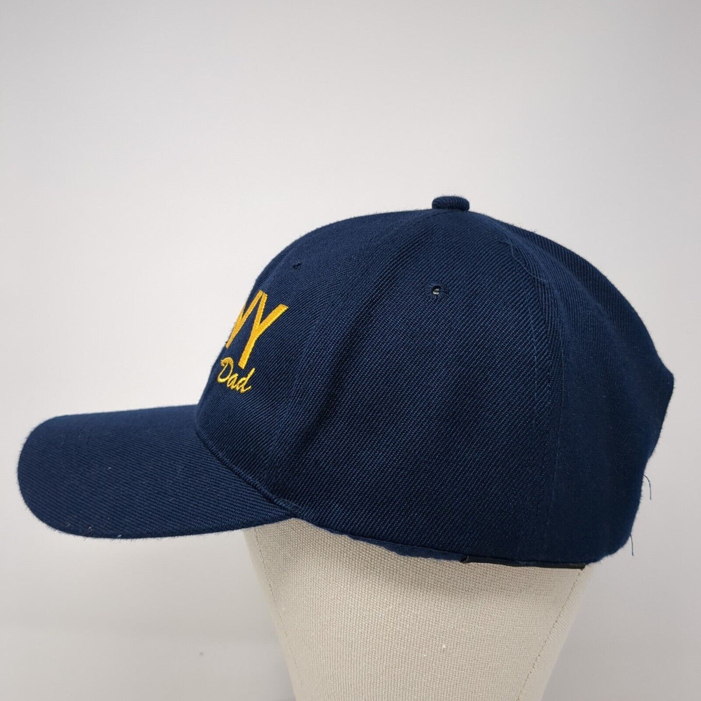 Navy Dad Strapback Hat Blue One Size Adjustable Embroidered Top Pro