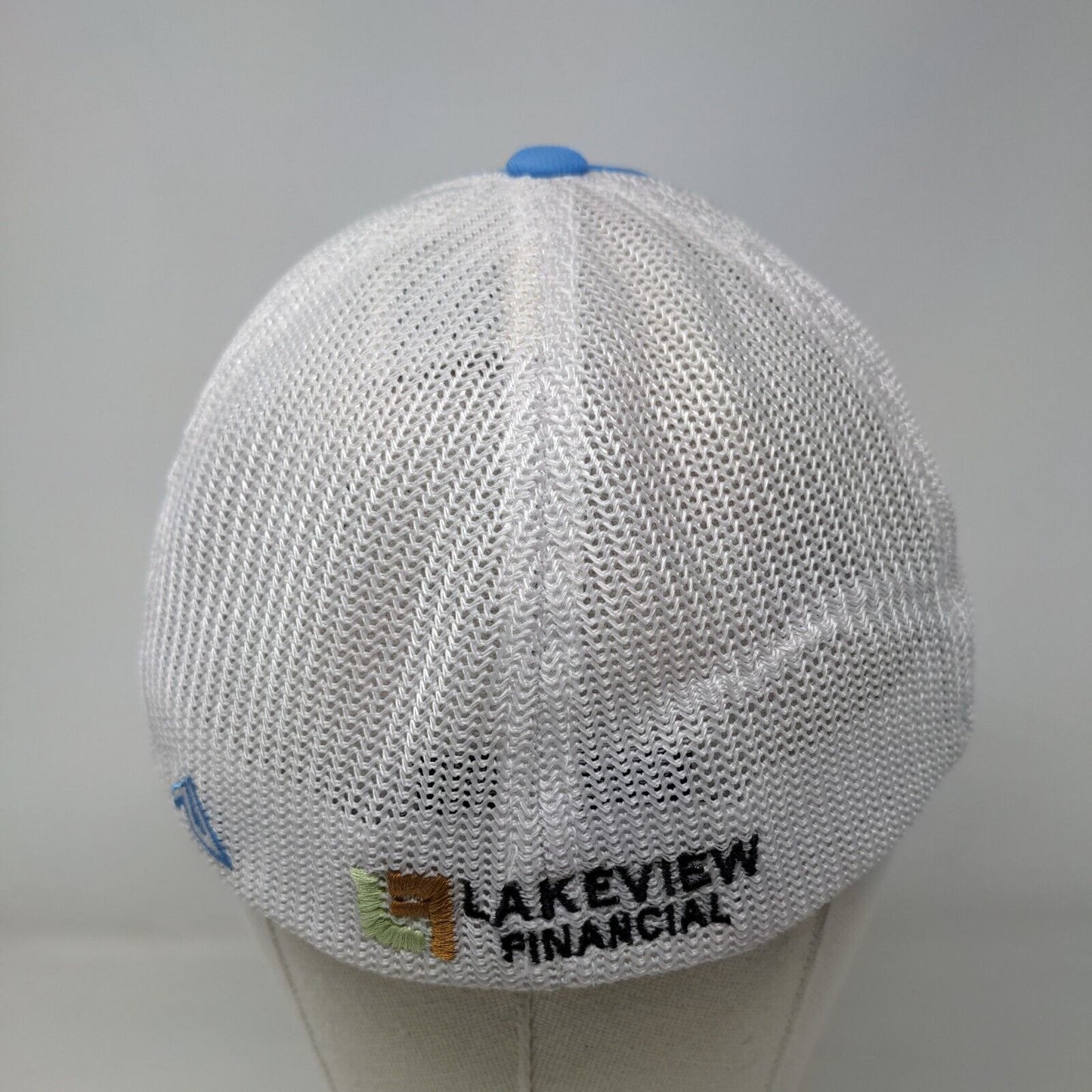 McCall Amateur 2015 Fitted Trucker Hat Blue L/XL Embroidered Mesh Back